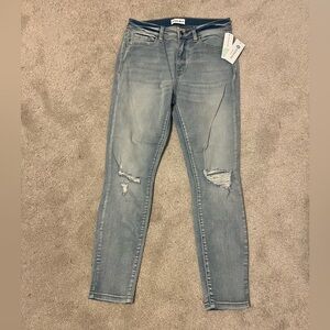 Studio Blue Ripped Light Wash Skinny Jeans